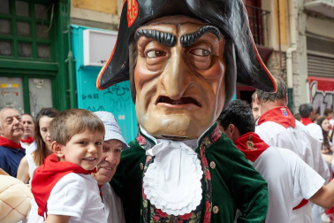 La Comparsa ha sido una de las grandes protagonistas en el día de San Fermín