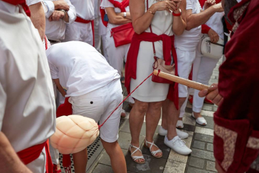 La Comparsa ha sido una de las grandes protagonistas en el día de San Fermín