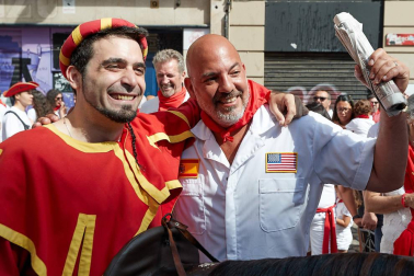 La Comparsa ha sido una de las grandes protagonistas en el día de San Fermín