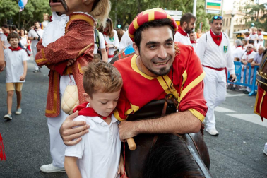La Comparsa ha sido una de las grandes protagonistas en el día de San Fermín