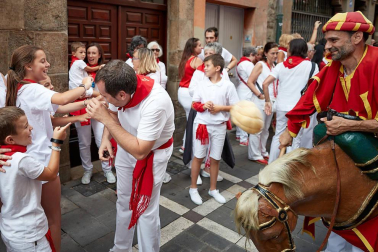 La Comparsa ha sido una de las grandes protagonistas en el día de San Fermín