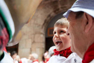 La Comparsa ha sido una de las grandes protagonistas en el día de San Fermín