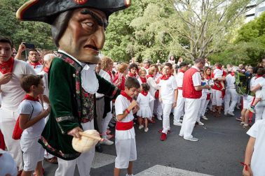 La Comparsa ha sido una de las grandes protagonistas en el día de San Fermín