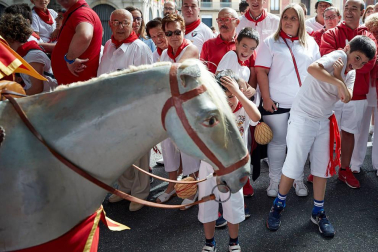 La Comparsa ha sido una de las grandes protagonistas en el día de San Fermín
