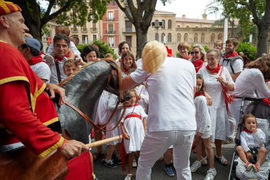La Comparsa ha sido una de las grandes protagonistas en el día de San Fermín