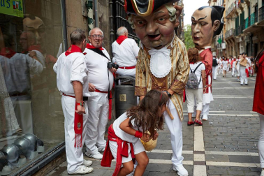 La Comparsa ha sido una de las grandes protagonistas en el día de San Fermín