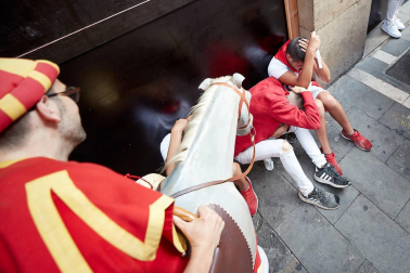 La Comparsa ha sido una de las grandes protagonistas en el día de San Fermín