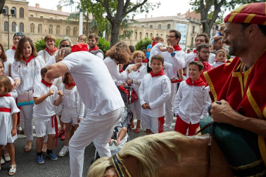 La Comparsa ha sido una de las grandes protagonistas en el día de San Fermín