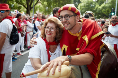 La Comparsa ha sido una de las grandes protagonistas en el día de San Fermín