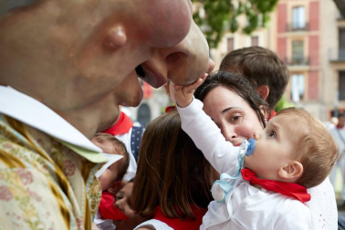 La Comparsa ha sido una de las grandes protagonistas en el día de San Fermín