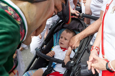 La Comparsa ha sido una de las grandes protagonistas en el día de San Fermín