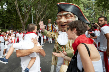 La Comparsa ha sido una de las grandes protagonistas en el día de San Fermín