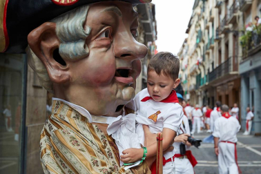 La Comparsa ha sido una de las grandes protagonistas en el día de San Fermín