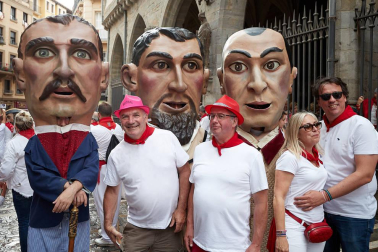 La Comparsa ha sido una de las grandes protagonistas en el día de San Fermín
