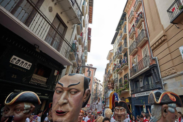 La Comparsa ha sido una de las grandes protagonistas en el día de San Fermín