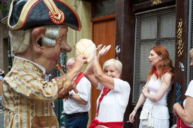 La Comparsa ha sido una de las grandes protagonistas en el día de San Fermín