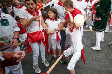 La Comparsa ha sido una de las grandes protagonistas en el día de San Fermín