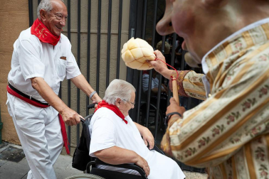 La Comparsa ha sido una de las grandes protagonistas en el día de San Fermín