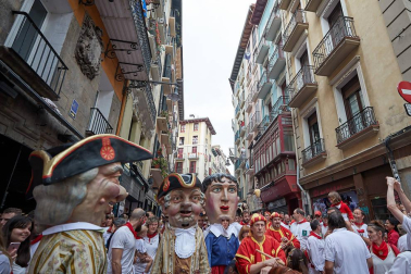 La Comparsa ha sido una de las grandes protagonistas en el día de San Fermín