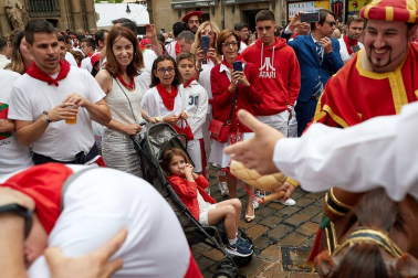 La Comparsa ha sido una de las grandes protagonistas en el día de San Fermín