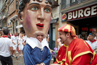 La Comparsa ha sido una de las grandes protagonistas en el día de San Fermín