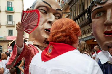 La Comparsa ha sido una de las grandes protagonistas en el día de San Fermín