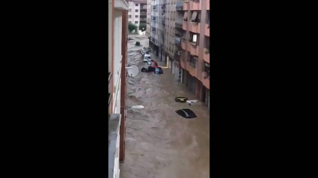 Tafalla y Pueyo han sido dos de las localidades más afectadas por las lluvias en este lunes negro, que ha dejado estampas impresionantes, con coches arrastrados, carreteras derrumbadas y ríos desbordados.
