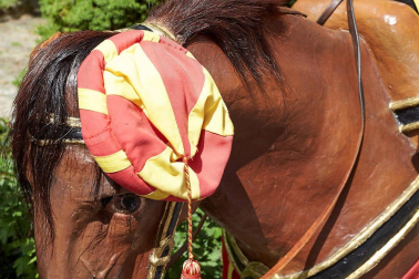 Fotos del recorrido de los gigantes y cabezudos de Pamplona del día 8 de julio de San Fermín 2019