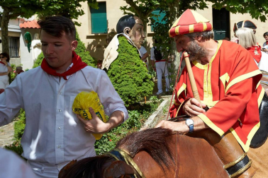 Fotos del recorrido de los gigantes y cabezudos de Pamplona del día 8 de julio de San Fermín 2019