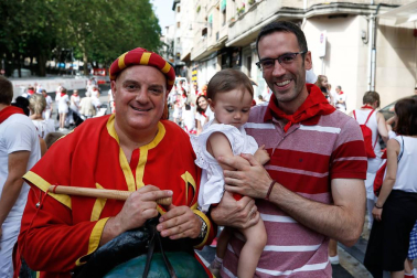 Fotos del recorrido de los gigantes y cabezudos de Pamplona del día 8 de julio de San Fermín 2019