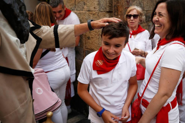 Fotos del recorrido de los gigantes y cabezudos de Pamplona del día 8 de julio de San Fermín 2019