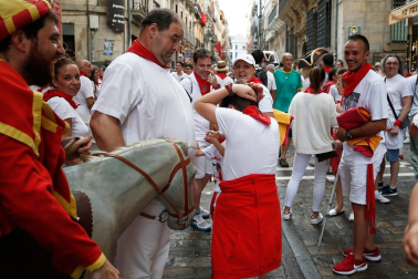 Fotos del recorrido de los gigantes y cabezudos de Pamplona del día 8 de julio de San Fermín 2019