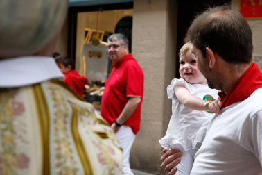 Fotos del recorrido de los gigantes y cabezudos de Pamplona del día 8 de julio de San Fermín 2018