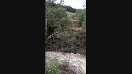 Rescate del fallecido por las inundaciones en Navarra