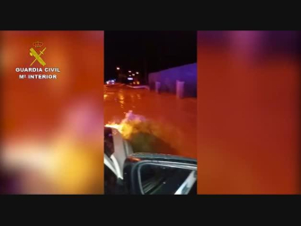 Actuaciones de la Guardia Civil en las inundaciones en la Zona Media de Navarra