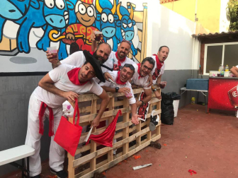 Un grupo de personas del municipio de La Orotava, al norte de Tenerife, tuvo la oportunidad de celebrar sus propios Sanfermines por todo lo alto