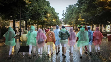 Fotos de Pamplona pasada por agua en el tercer día de Sanfermines