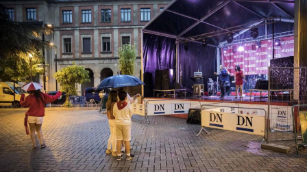 Fotos de Pamplona pasada por agua en el tercer día de Sanfermines