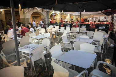 Fotos de Pamplona pasada por agua en el tercer día de Sanfermines