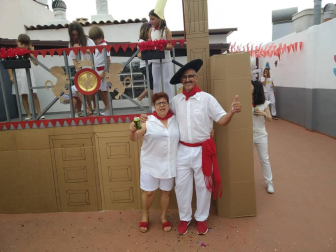 Un grupo de personas del municipio de La Orotava, al norte de Tenerife, tuvo la oportunidad de celebrar sus propios Sanfermines por todo lo alto