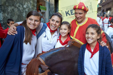 Fotos del recorrido de los gigantes y cabezudos de Pamplona del día 9 de julio de San Fermín 2019