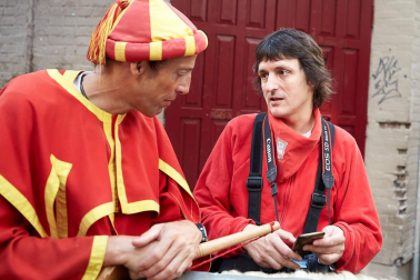 Fotos del recorrido de los gigantes y cabezudos de Pamplona del día 9 de julio de San Fermín 2019