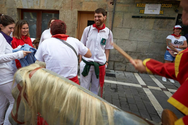 Fotos del recorrido de los gigantes y cabezudos de Pamplona del día 9 de julio de San Fermín 2019