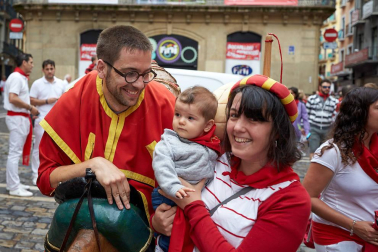 Fotos del recorrido de los gigantes y cabezudos de Pamplona del día 9 de julio de San Fermín 2019