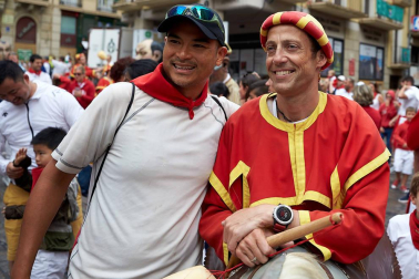 Fotos del recorrido de los gigantes y cabezudos de Pamplona del día 9 de julio de San Fermín 2019
