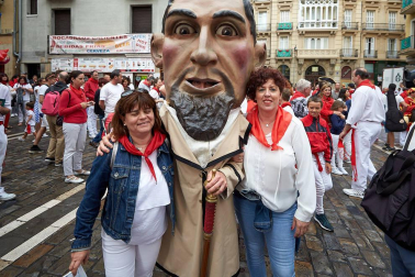 Fotos del recorrido de los gigantes y cabezudos de Pamplona del día 9 de julio de San Fermín 2019
