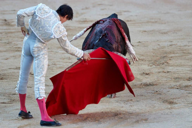 Fotos de la corrida con toros de la ganadería de Jandilla para los diestros Diego Urdiales, Sebastián Castella y Roca Rey.