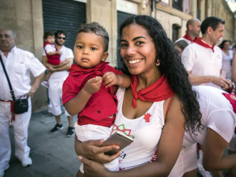 Fotos de la ofrenda floral infantil de los Sanfermines 2019