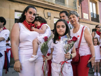 Fotos de la ofrenda floral infantil de los Sanfermines 2019