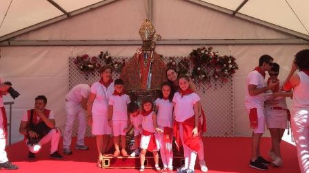 Fotos de la ofrenda floral infantil de los Sanfermines 2019